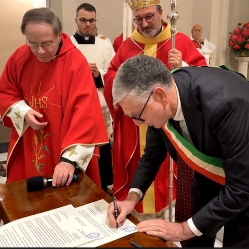 Ravello e Vallo della Lucania sottoscrivono patto d’amicizia nel nome di San Pantaleone