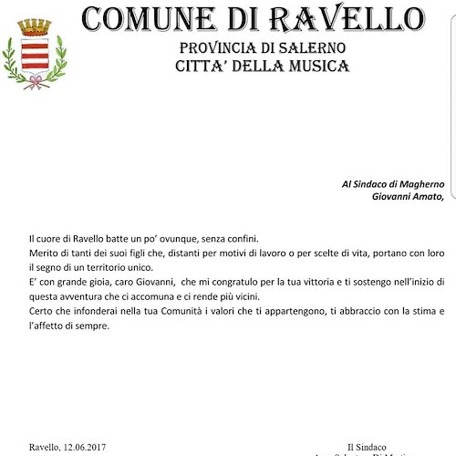 Ravello ha un nuovo sindaco: Giovanni Amato vince a Magherno