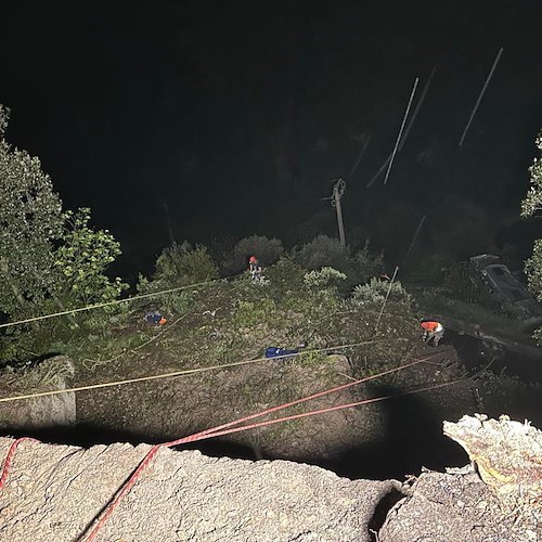 Ravello, in corso lavori bonifica zona incidente. In bilico Giro d'Italia: se ne parla oggi in Prefettura 