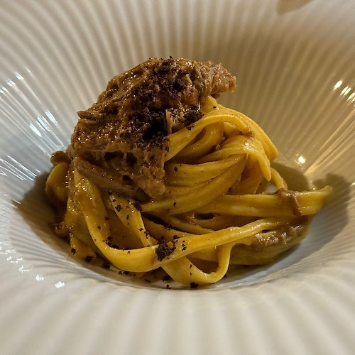 Tagliatella di farro con ragù di agnello e olive taggiasche<br />&copy; Massimiliano D'Uva