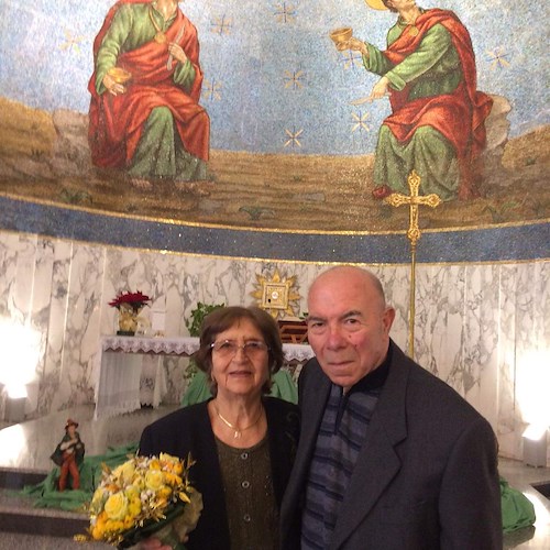 Ravello, le nozze d'oro di Aurelio Amodio ed Elisa Mansi