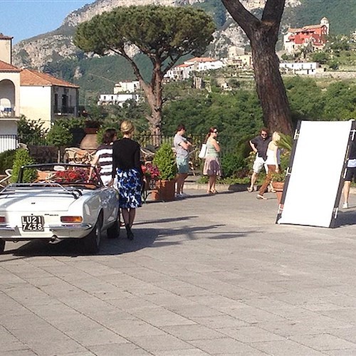Ravello location per campagna pubblicitaria della griffe britannica Artigiano /FOTO