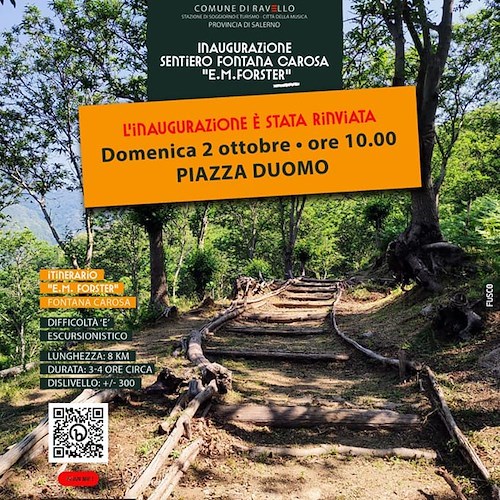 Ravello mappa i suoi sentieri montani: 2 ottobre la presentazione del "Digital Grand Tour"
