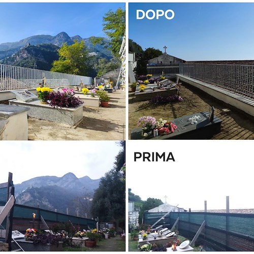 Realizzati nuovi interventi di riqualificazione al Cimitero Monumentale di Amalfi