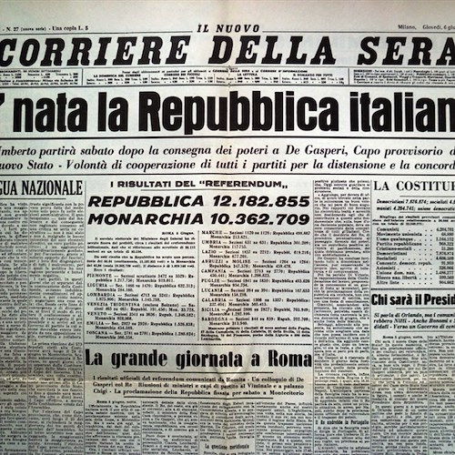 Referendum 2 giugno 1946, Costiera Amalfitana monarchica [DATI]