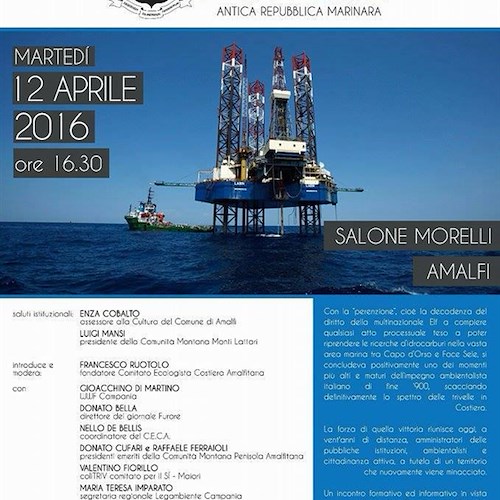 Referendum NO TRIV: 12 aprile ad Amalfi un incontro informativo e formativo 