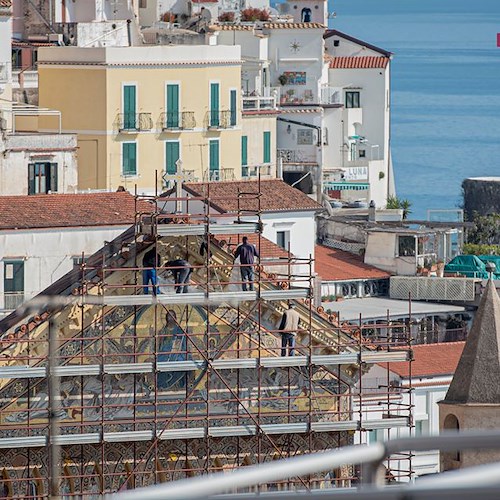 Restauri al Duomo di Amalfi: difficoltà d’intervento, i danni sono diffusi [FOTO]