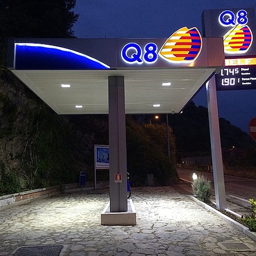 Riapre martedì 26 la stazione carburanti Q8 di Conca dei Marini