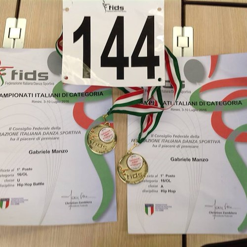Rimini: il vietrese Gabriele Manzo sbanca ai Campionati nazionali di categoria Fids