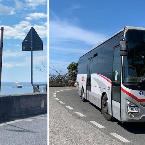 Rimossi cartelli di fermata bus nei tratti extraurbani della Statale 163