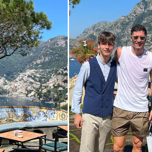 Robert Lewandowski in Costa d'Amalfi: per il bomber polacco tappa a "Il San Pietro" di Positano 