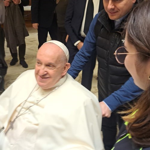 Roma, i Volontari della P.A. "Resilienza" e Protezione Civile di Maiori in udienza da Papa Francesco [FOTO]