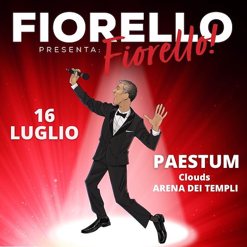Rosario Fiorello arriva a Paestum con il suo show di successo