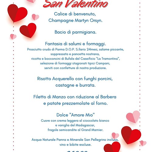 Sal De Riso dedica il dolce "Amore Mio" agli innamorati: stasera la cena di San Valentino al bistrot di Minori