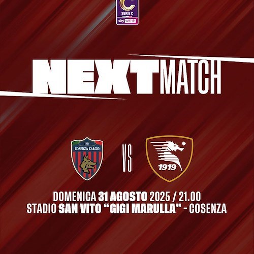 Cosenza Salernitana, alla ricerca del bis per i granata