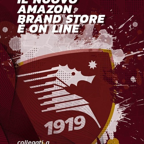 Salernitana, il nuovo Brand Store arriva su Amazon