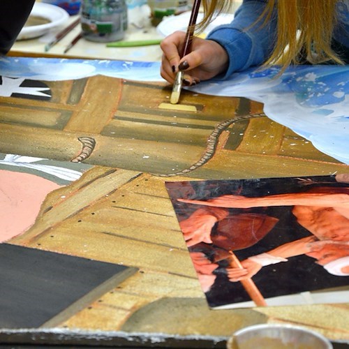 Salerno: al liceo artistico Sabatini-Menna il primo workshop sperimentale sull’affresco /VIDEO