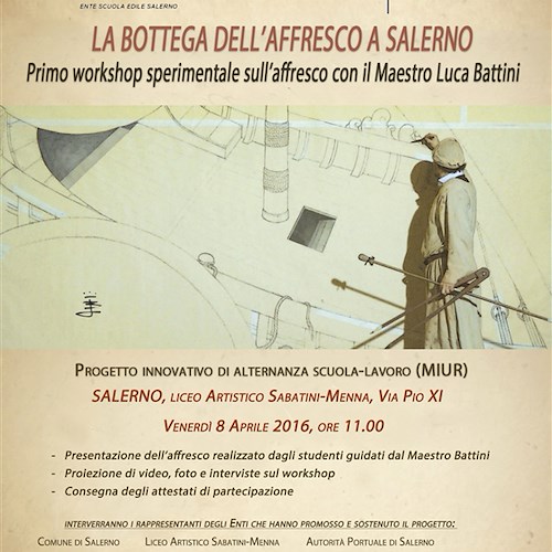 Salerno: al liceo artistico Sabatini-Menna il primo workshop sperimentale sull’affresco /VIDEO