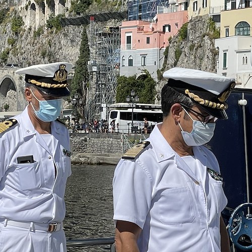 Salerno, CV Rosario Loreto nuovo comandante Capitaneria di Porto. La visita in Costiera Amalfitana [FOTO-VIDEO] 