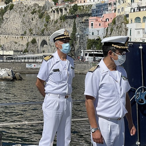 Salerno, CV Rosario Loreto nuovo comandante Capitaneria di Porto. La visita in Costiera Amalfitana [FOTO-VIDEO] 