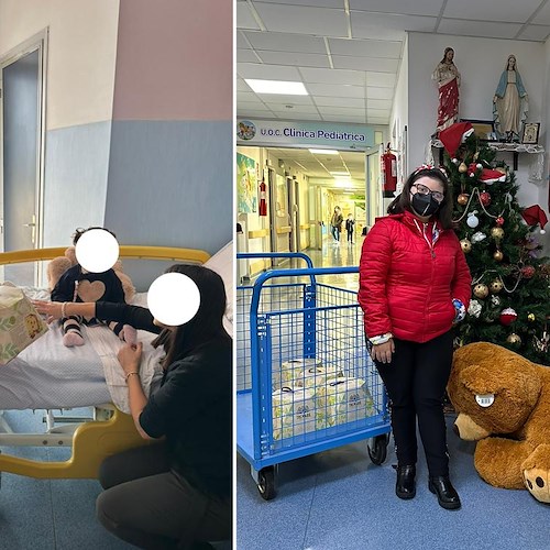 Salerno, Fondazione Anffas dona pandori e panettoni ai piccoli pazienti dell'Ospedale