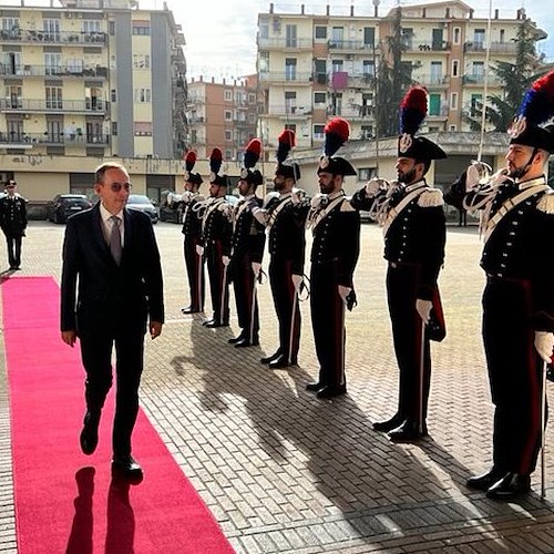Salerno, il nuovo Prefetto in visita al Comando Provinciale Carabinieri