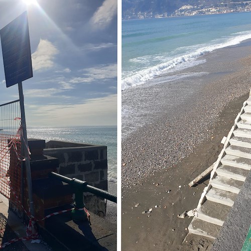Salerno: nuovi accessi spiaggia già danneggiati: l'interrogazione del consigliere di minoranza