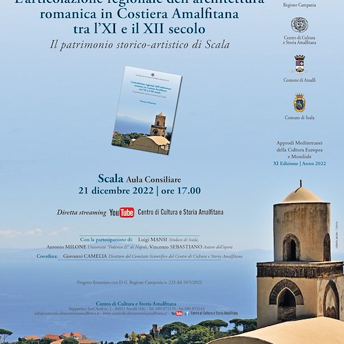 Scala, 21 dicembre si presenta un libro sull’architettura romanica in Costiera Amalfitana tra l’XI e il XII secolo