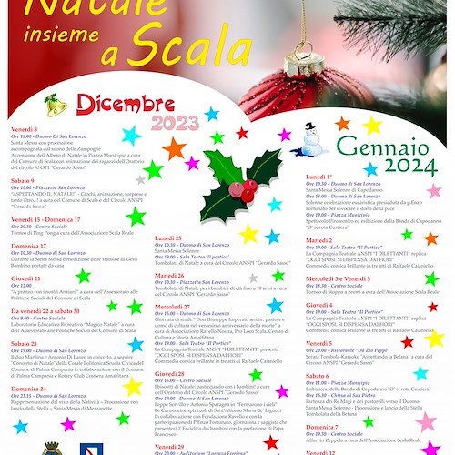 Scala: dall’8 dicembre inizia il programma degli eventi di Natale tra musica, teatro e tradizioni