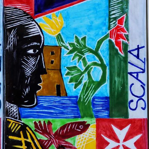 Scala, i due francobolli del Beato Gerardo Sasso riprodotti su ceramiche di Casola [FOTO]
