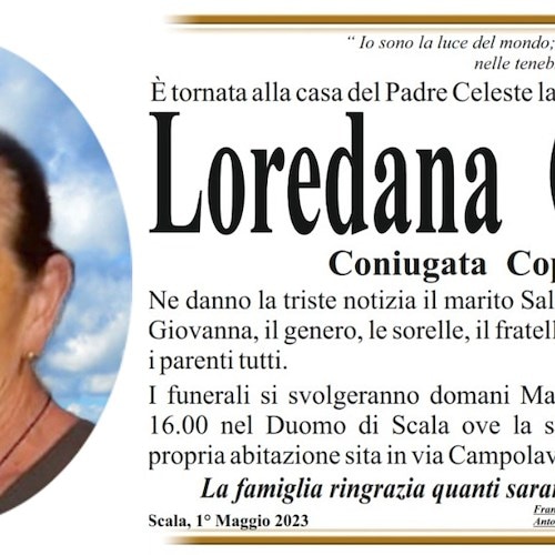 Scala piange la morte di Loredana Ciutto, coniugata Coppola