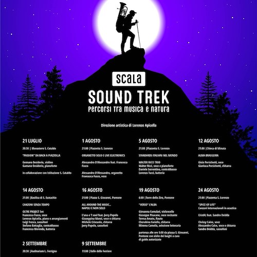 Scala Sound-Trek 2018: 21 luglio-9 settembre un mini festival tra musica, arte e natura
