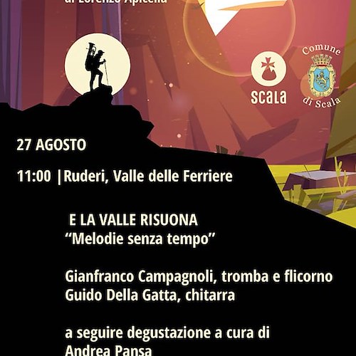 "Scala Sound Trek" prosegue il 27 agosto con un concerto nella splendida Valle delle Ferriere