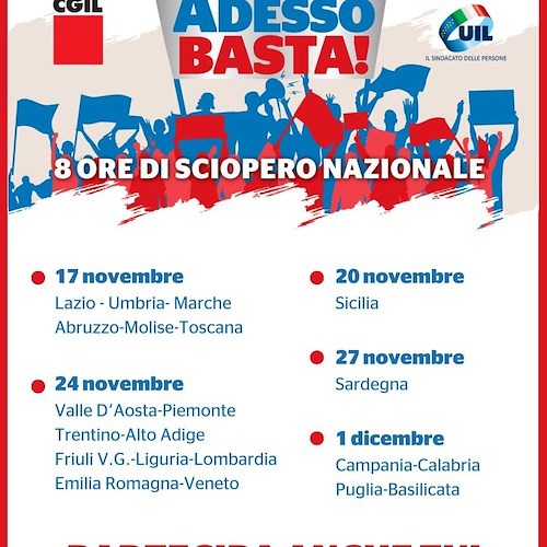 Sciopero generale Cgil e Uil contro la Manovra