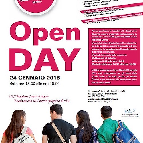 Scuola, sabato 24 gennaio Open Day dell'Istituto Comite: al via nuovo corso di informatica e telecomunicazioni