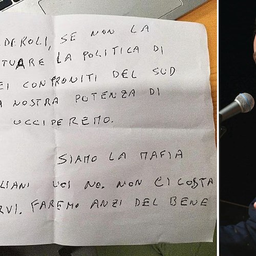 «Se non la smetti col genocidio del Sud ti uccidiamo»: lettera intimidatoria al Ministro Calderoli. La solidarietà di Piero De Luca (Pd)