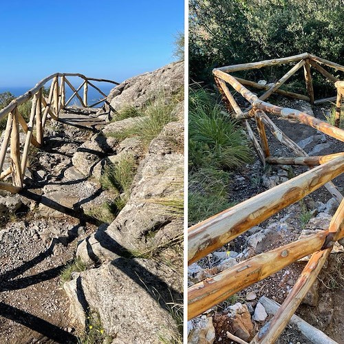 Sentiero degli Dei, Comune di Positano sistema tratto di sua competenza in vista della stagione estiva