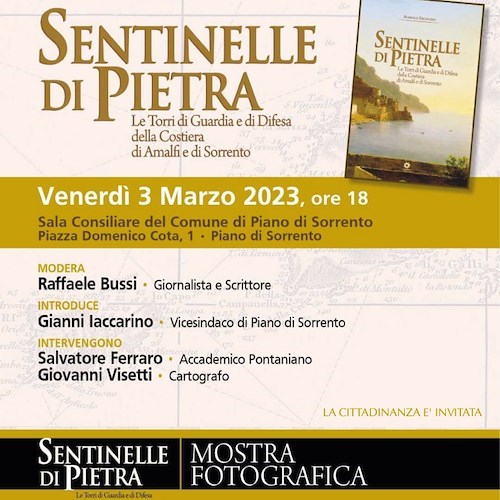 "Sentinelle di pietra", a Piano di Sorrento si presenta il libro dell'architetto positanese Romolo Ercolino