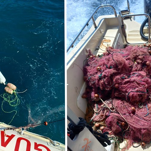 Sequestrati attrezzi da pesca irregolari in area marina protetta nel Cilento