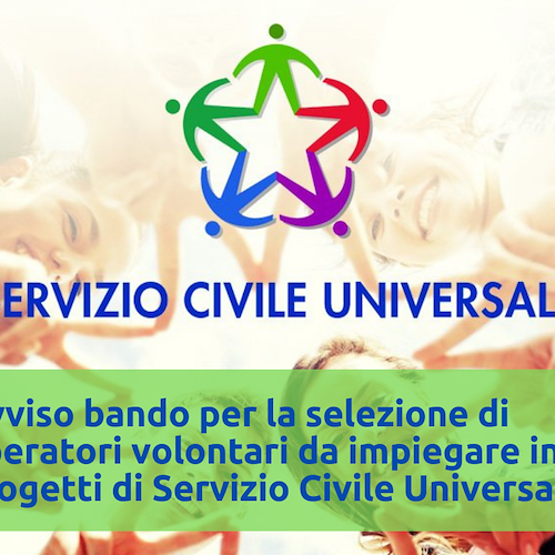 Servizio Civile Universale, a Maiori si cercano 8 volontari: domande entro il 15 febbraio