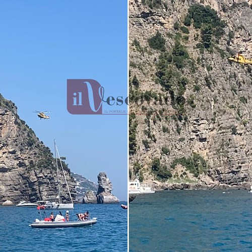 Si cala da una roccia con una corda ma fa un volo di 3 metri, elisoccorso a Tordigliano /VIDEO