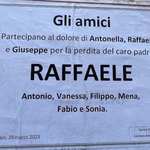 Si è spento a Maiori Raffaele Lucibello Ferrigno, per anni titolare del negozio “Sport Caccia e Pesca”