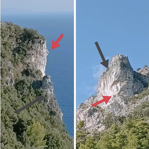 Smottamenti "nascosti" in Costiera Amalfitana: preoccupa fenomeno erosivo delle rocce