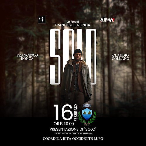 "Solo", stasera a Vietri sul Mare si presenta il film dell'attore e regista Francesco Ronca