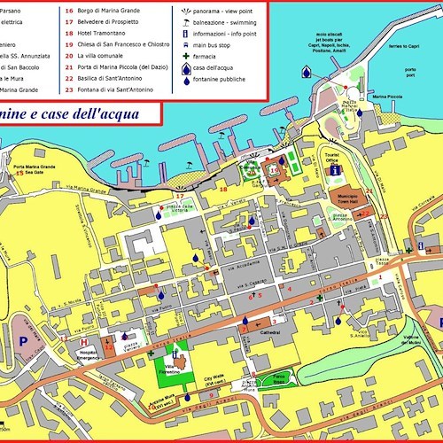 ﻿Sorrento, 14 fontane e 3 distributori: pronta la mappa dell'acqua pubblica 