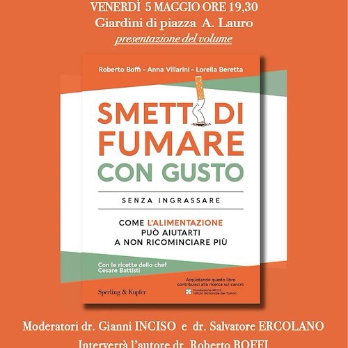 Sorrento, 5 maggio si presenta il libro "Smettere di fumare con gusto"