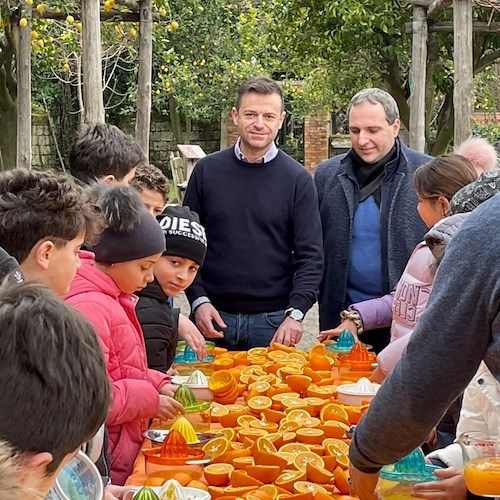 Sorrento, con lo "Spremuta Day" alunni a lezione di natura 