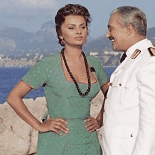 Sofia Loren a Sorrento in "Pane, amore e..."