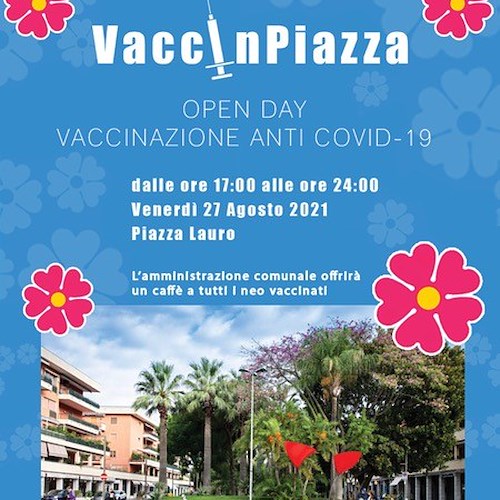 Sorrento: venerdì 27 agosto open day per la vaccinazione anti Covid-19
