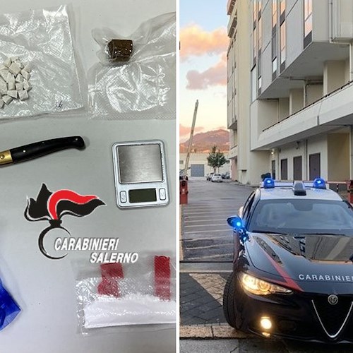 Spacciava hashish, crack e cocaina nonostante fosse ai domiciliari: uomo arrestato a Salerno